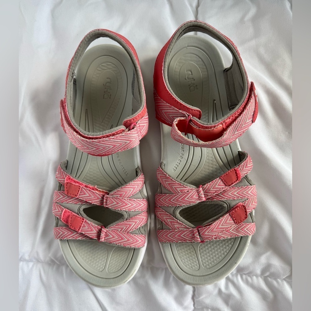 Ryka Women Pink and Gray Sandals